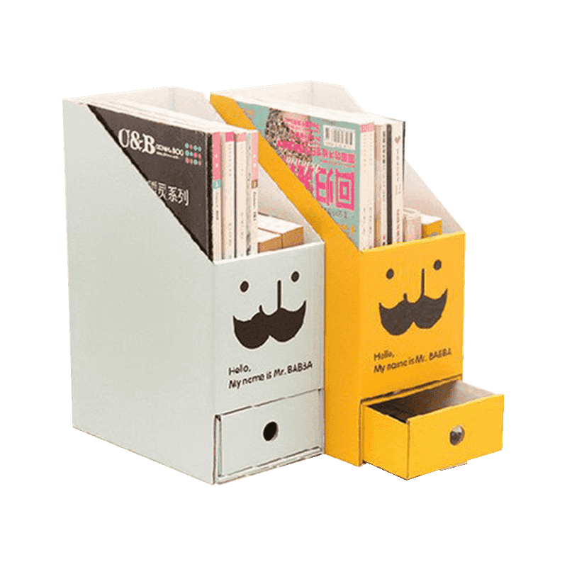 Úložné boxy na drobnosti z vlnitej lepenky