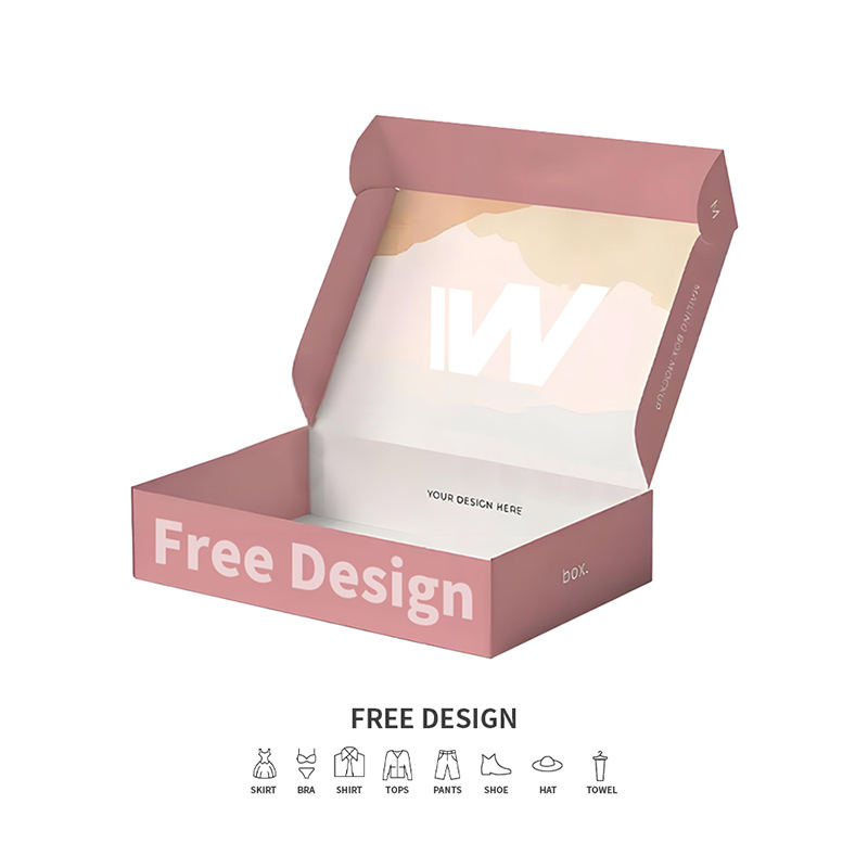 Mäkké ružové vlnité obaly na odevy