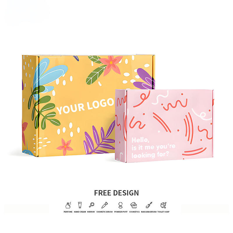 Farebné prírodné vlnité kozmetické obaly