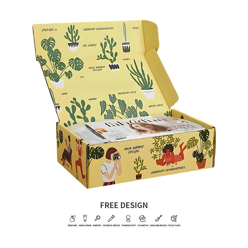 Hravé črepníkové rastliny z vlnitých kozmetických obalov