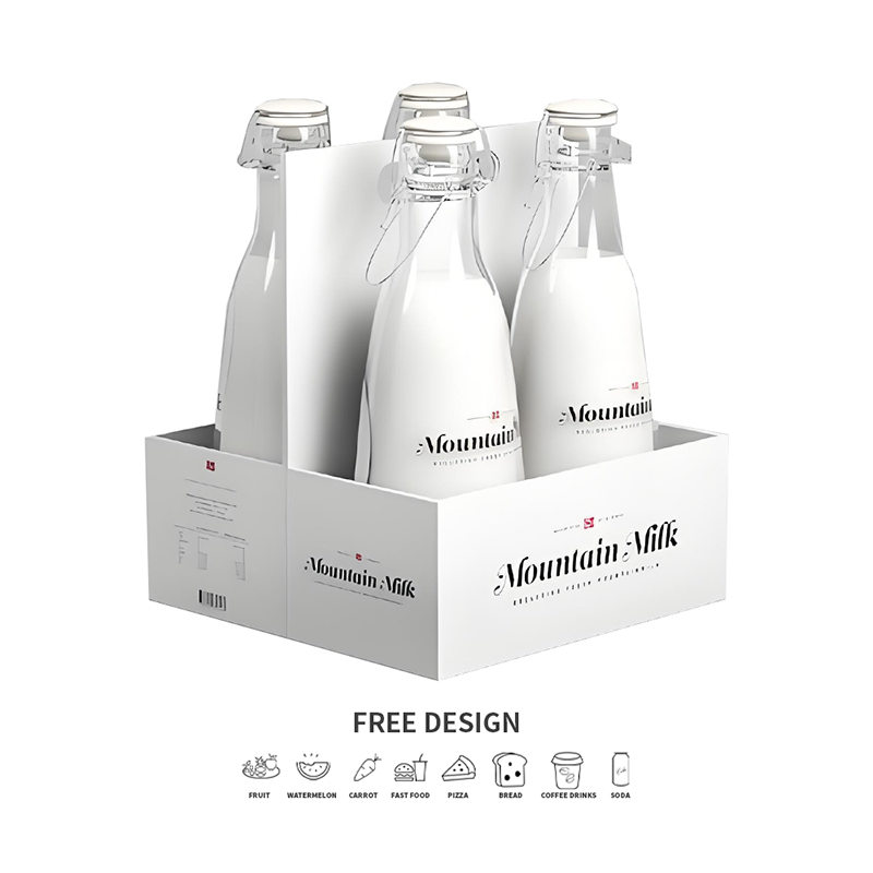 Krabice na balenie mlieka z vlnitej lepenky