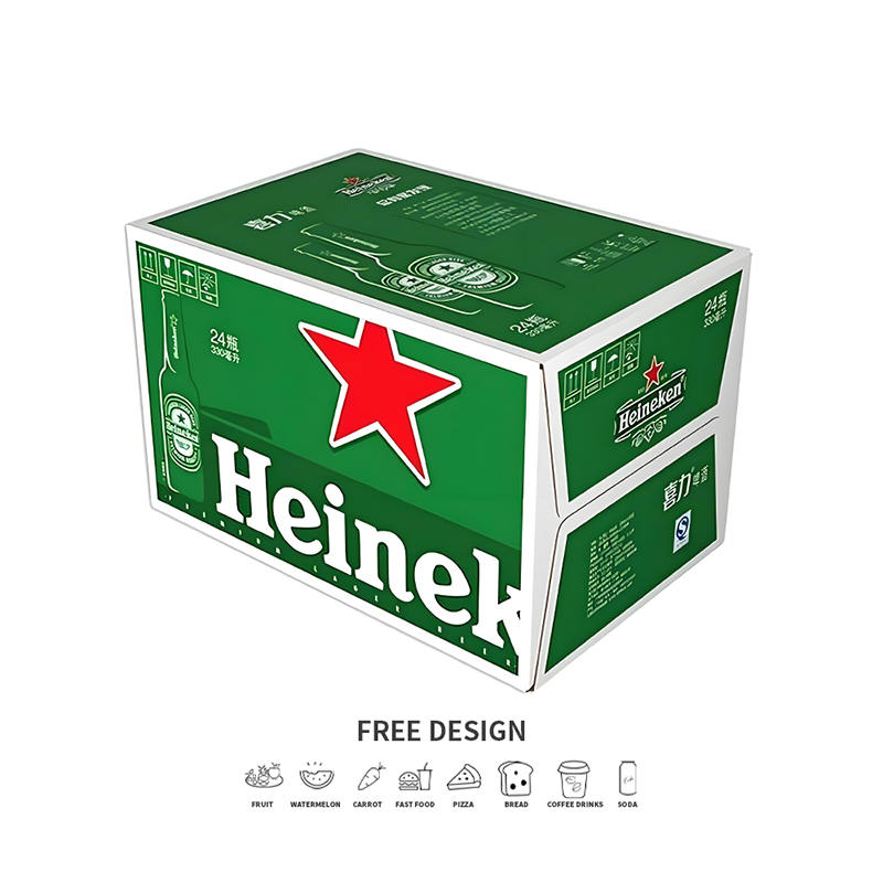 Vlnité škatule na balenie alkoholu