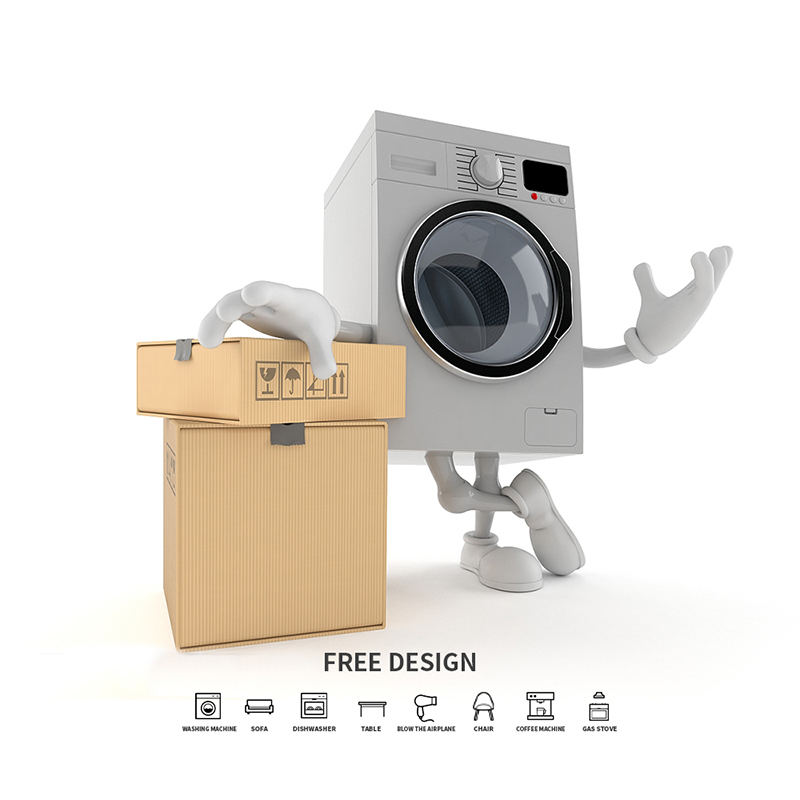 Krabice na balenie práčok z vlnitej lepenky